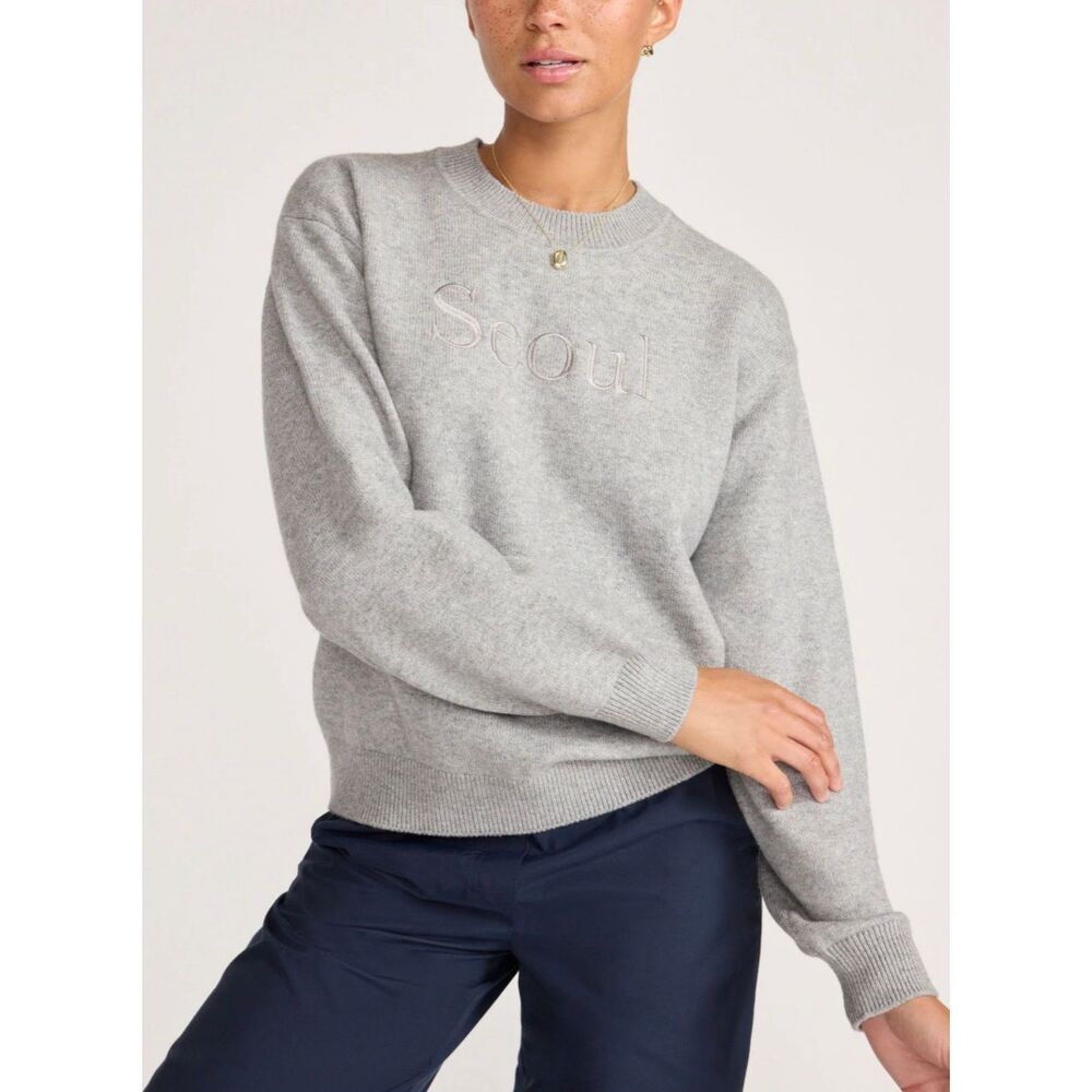 Brochu Walker The Seoul Sweater Sterling Grey Mélange Small